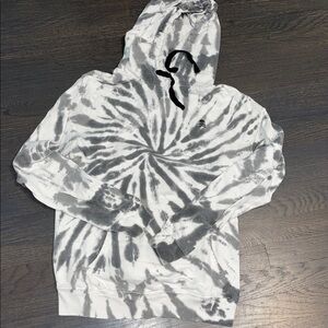 Gray and White Tie-Dye SoulCycle Hoodie